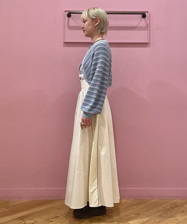 中江梨々香さんの「BEAMS WOMEN｜GOOD ROCK SPEED × Ray BEMAS / 別注 JOHNHOLMSTROM リンガーTシャツ」を使ったコーディネート