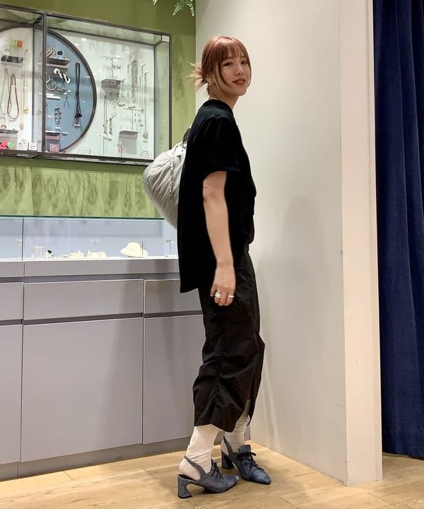 れいなさんの「BEAMS WOMEN｜FRED PERRY × Ray BEAMS / 別注 Reluxed Pique T-shirt」を使ったコーディネート