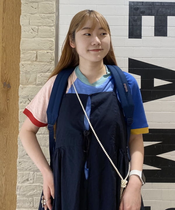 木村 海侑さんの「BEAMS WOMEN｜BEAMS BOY /?スラブジャージー クレイジー ショートスリーブ Tシャツ」を使ったコーディネート