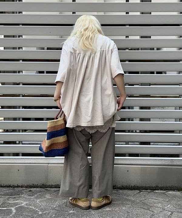 ナツハさんの「BEAMS WOMEN｜ボーイ ベーシック Tシャツ」を使ったコーディネート