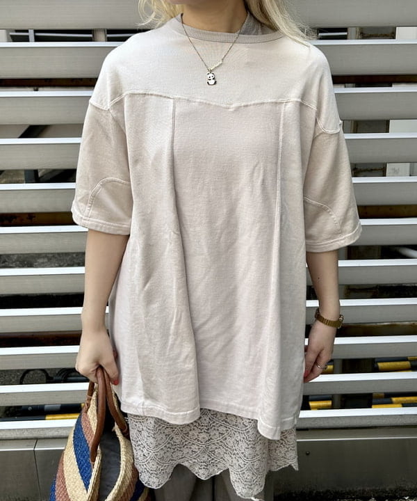 ナツハさんの「BEAMS WOMEN｜ボーイ ベーシック Tシャツ」を使ったコーディネート