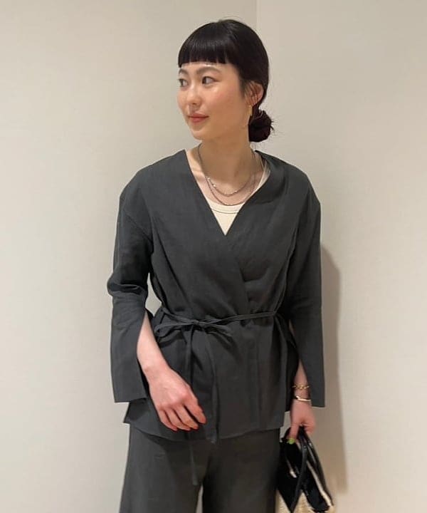 Ichika Hondaさんの「BEAMS WOMEN｜丸胴 テレコ タンクトップ」を使ったコーディネート