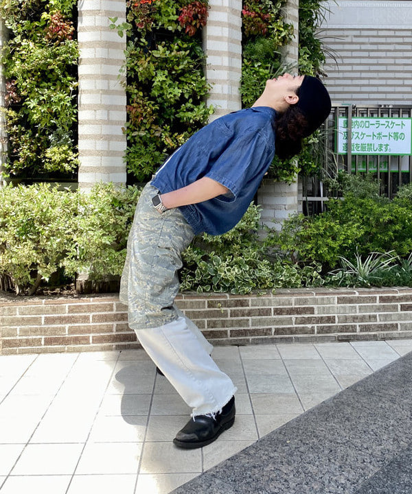 りくっしーさんの「BEAMS WOMEN｜BEAMS / デニム クロップド シャツ」を使ったコーディネート