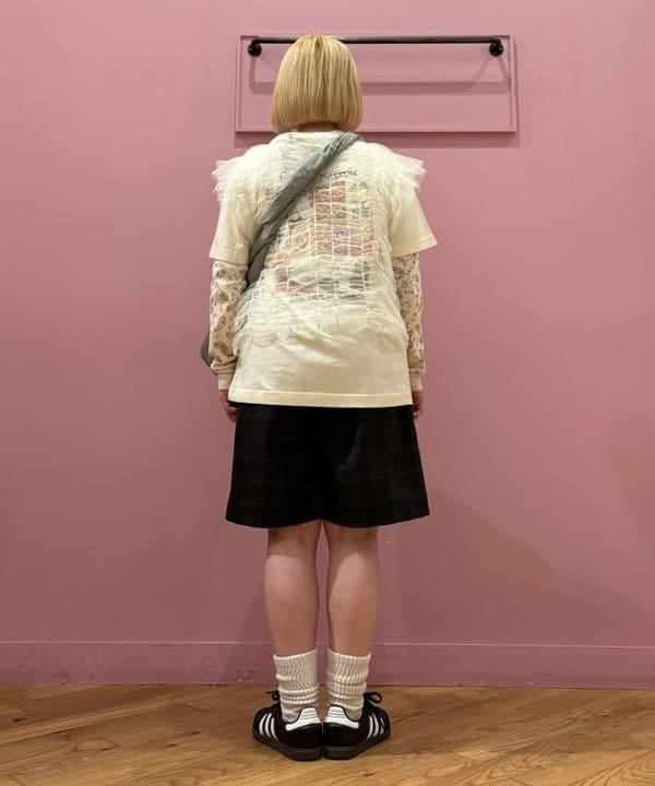 ここあさんの「BEAMS WOMEN｜FARAH / Two Tuck Wide Shorts」を使ったコーディネート