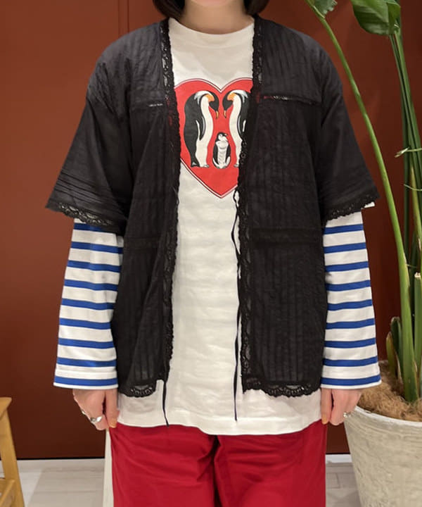 クロサワさんの「BEAMS WOMEN｜BEAMS BOY / ヴィンテージ レース ピンタック」を使ったコーディネート