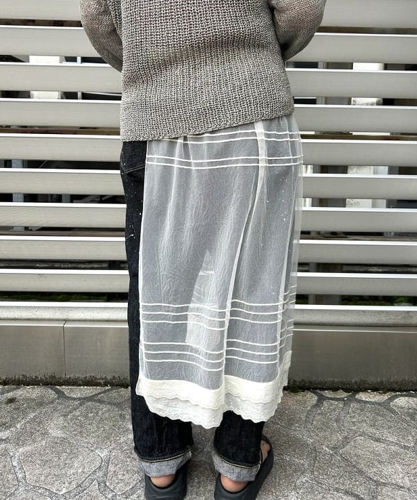 Kyooka Sayakaさんの「BEAMS WOMEN｜【別注】Healthknit / ワッフル ボーダー Tシャツ」を使ったコーディネート