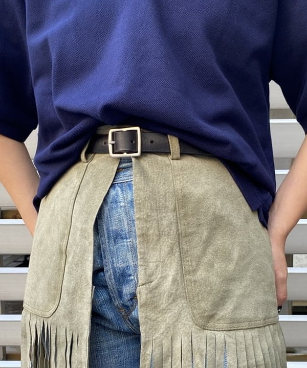 オカモト ミサキさんの「BEAMS WOMEN｜BEAMS BOY / 25mm WASH ベルト」を使ったコーディネート