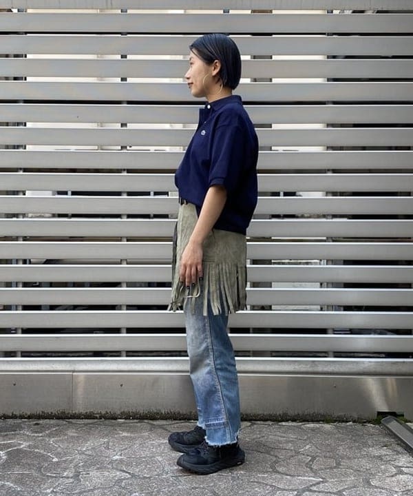 オカモト ミサキさんの「BEAMS WOMEN｜BEAMS BOY / 25mm WASH ベルト」を使ったコーディネート