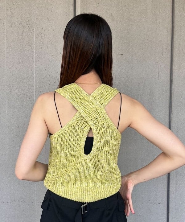 ちりこさんの「BEAMS WOMEN｜Ray BEAMS / ミックス バック クロス ベスト」を使ったコーディネート