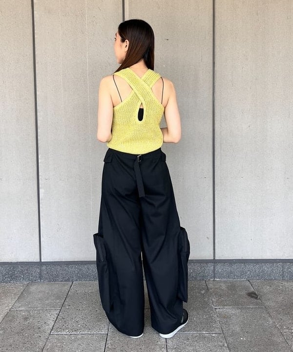 ちりこさんの「BEAMS WOMEN｜Ray BEAMS / ミックス バック クロス ベスト」を使ったコーディネート