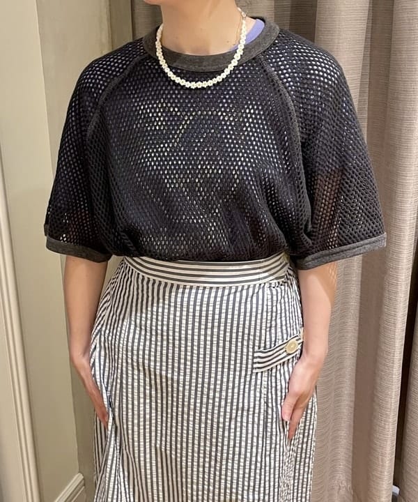 コウリキ　マミさんの「BEAMS WOMEN｜BEAMS BOY / サッカー タック スカート」を使ったコーディネート