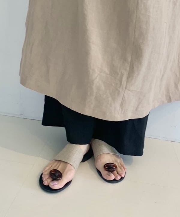 AONO SHIKAMAさんの「BEAMS WOMEN｜リネン シンプルロングスカート .M」を使ったコーディネート