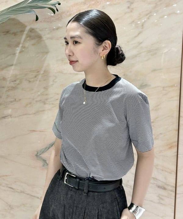 佐藤 美樹さんの「BEAMS WOMEN｜SLOANE / コットン天竺  Tシャツ」を使ったコーディネート