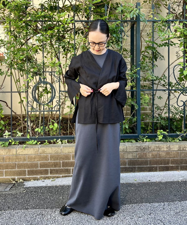 ■専用■美品 デミルクス ビームス 3,5万 リネン100%ノーカラージャケット Demi-Luxe BEAMS（デミルクス ビームス）のノーカラージャケット