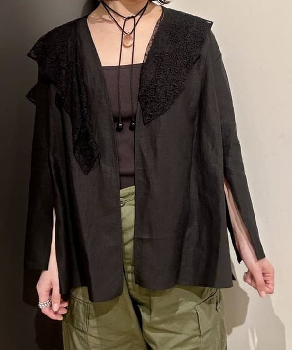 早川 萌子さんの「BEAMS WOMEN｜シンプルリネンジャケット .M」を使ったコーディネート