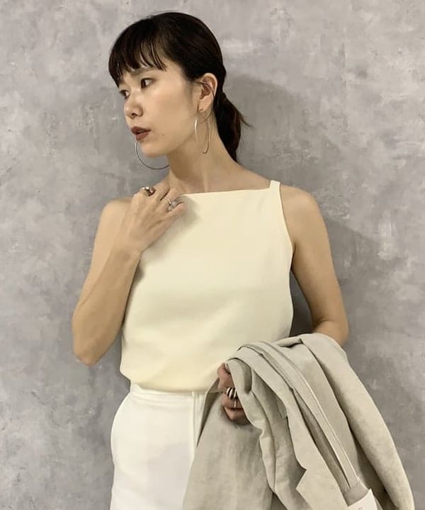 AONO SHIKAMAさんの「BEAMS WOMEN｜ヘルシー ニットキャミソール .M」を使ったコーディネート