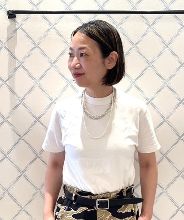 つぼさんの「BEAMS WOMEN｜ボーイ ベーシック Tシャツ」を使ったコーディネート
