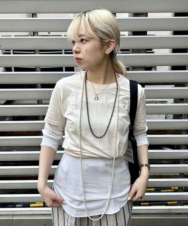 ナツハさんの「BEAMS WOMEN｜FRUIT OF THE LOOM × BEAMS BOY / 2PACK TEE」を使ったコーディネート