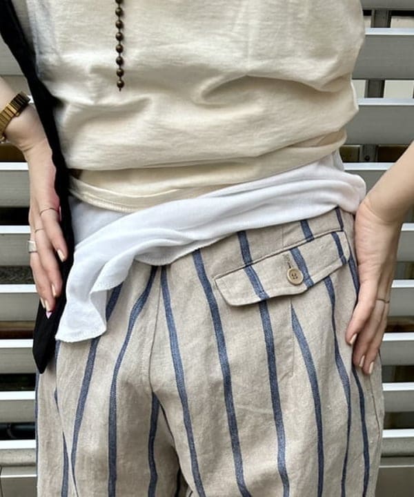 ナツハさんの「BEAMS WOMEN｜FRUIT OF THE LOOM × BEAMS BOY / 2PACK TEE」を使ったコーディネート