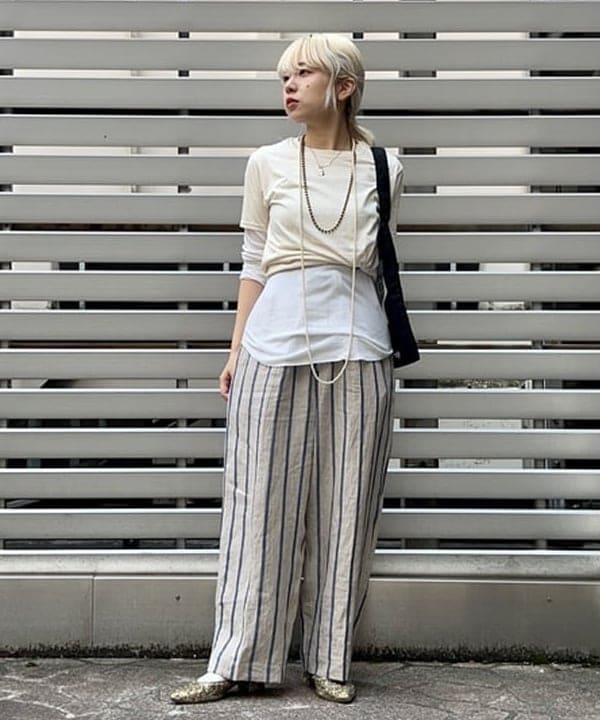 ナツハさんの「BEAMS WOMEN｜FRUIT OF THE LOOM × BEAMS BOY / 2PACK TEE」を使ったコーディネート