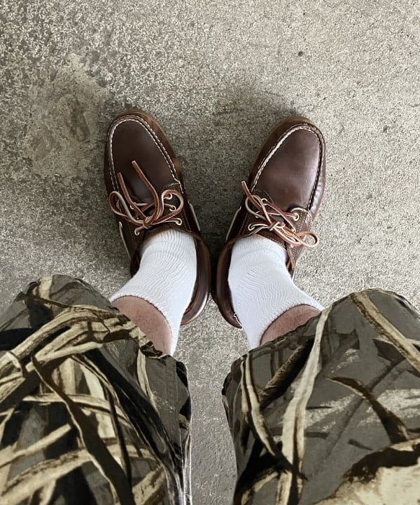 ホサカさんの「BEAMS WOMEN｜orSlow × BEAMS / 別注 SUPER DAD’S CAMO SHORTS」を使ったコーディネート