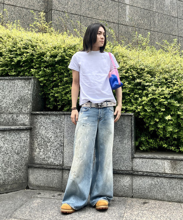 はるひむさんの「BEAMS WOMEN｜AK+1 / ベーシック Tシャツ」を使ったコーディネート
