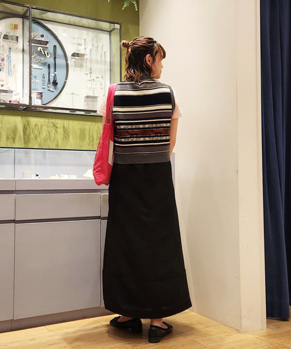 saori KATOさんの「BEAMS WOMEN｜ボーイ ベーシック Tシャツ」を使ったコーディネート