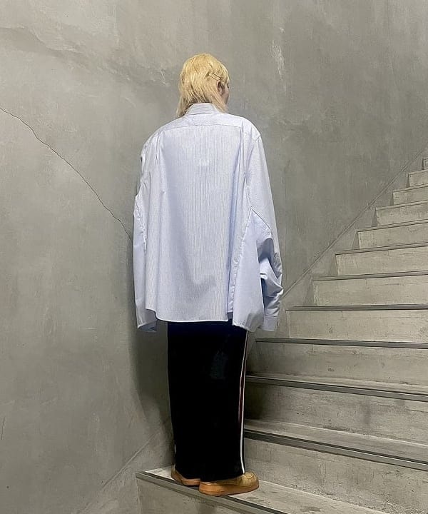 シマダリツコさんの「BEAMS WOMEN｜GOOD ROCK SPEED × Ray BEMAS / 別注 JOHNHOLMSTROM リンガーTシャツ」を使ったコーディネート