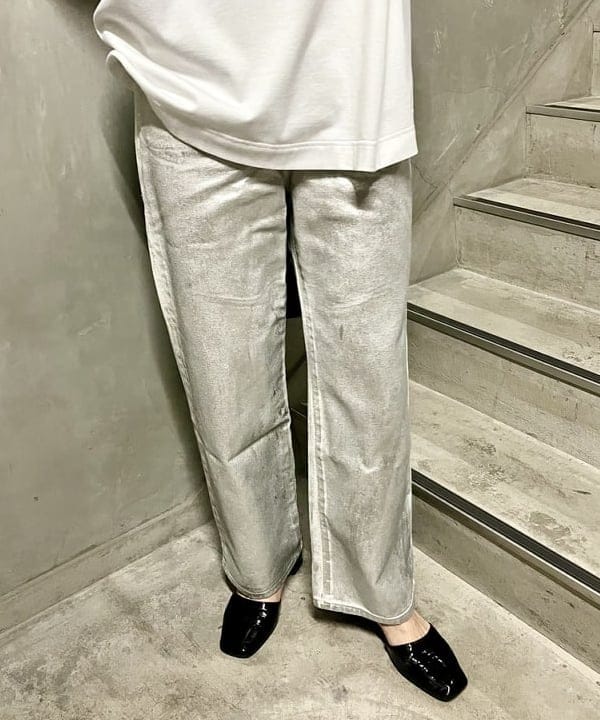 kigoさんの「BEAMS WOMEN｜Ray BEAMS / 箔プリント デニムパンツ」を使ったコーディネート
