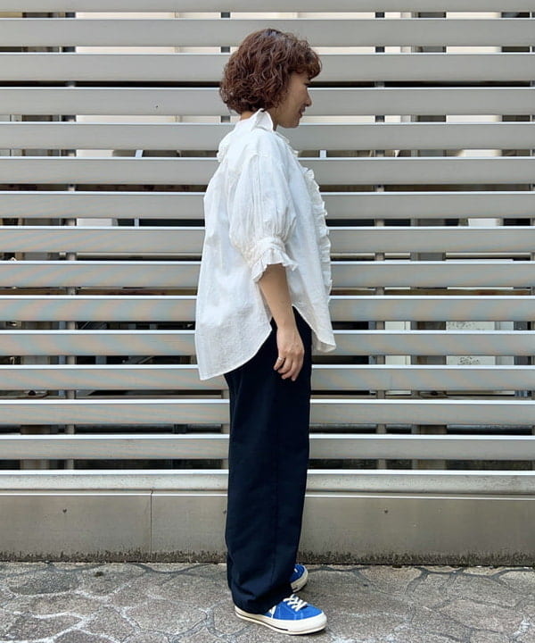 まつむさんの「BEAMS WOMEN｜ボーイ ベーシック Tシャツ」を使ったコーディネート