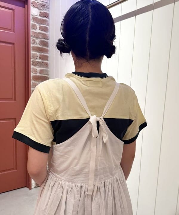 ナガオカ サキさんの「BEAMS WOMEN｜BEAMS BOY / スポーツ ライン ショート スリーブ」を使ったコーディネート