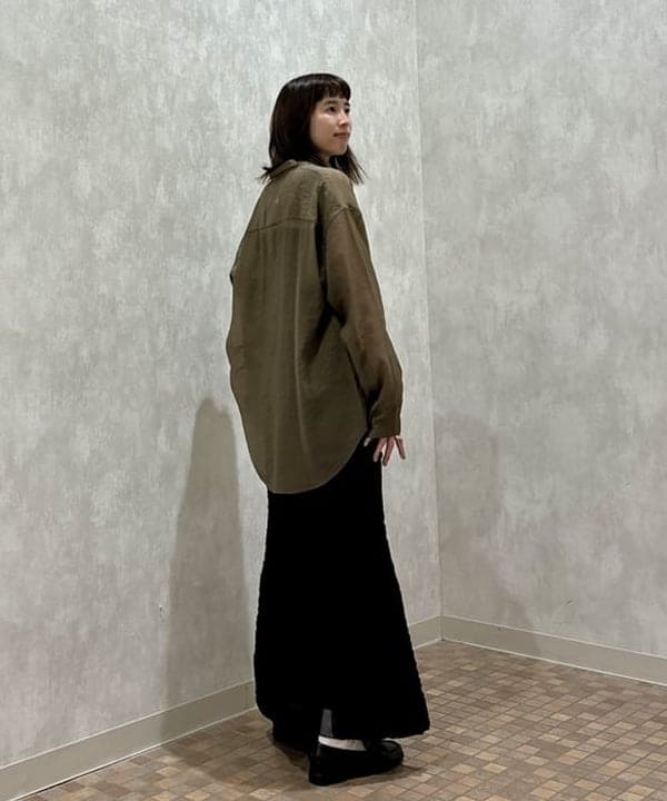 はやしあかねさんの「BEAMS WOMEN｜AK+1 / シアーシャツ」を使ったコーディネート