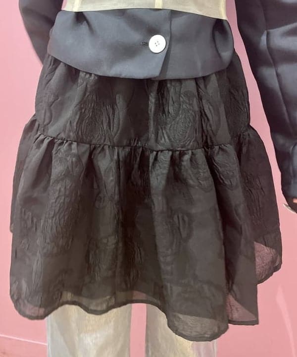 水野 萌香さんの「BEAMS WOMEN｜Ray BEAMS / 箔プリント デニムパンツ」を使ったコーディネート