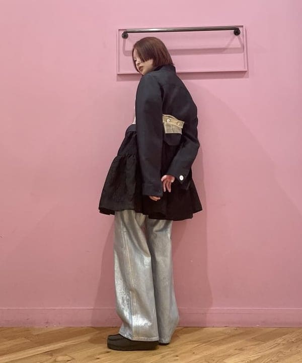 水野 萌香さんの「BEAMS WOMEN｜Ray BEAMS / 箔プリント デニムパンツ」を使ったコーディネート
