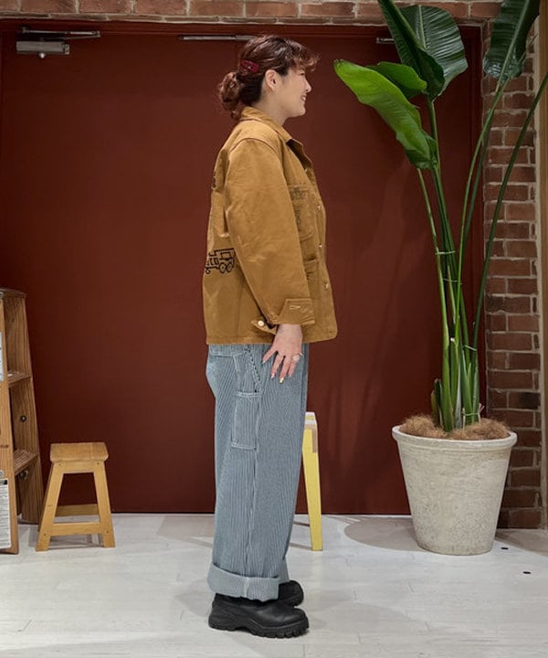 エノモト アミさんの「BEAMS WOMEN｜Healthknit × BEAMS BOY / ワッフル ボーダー Tシャツ」を使ったコーディネート