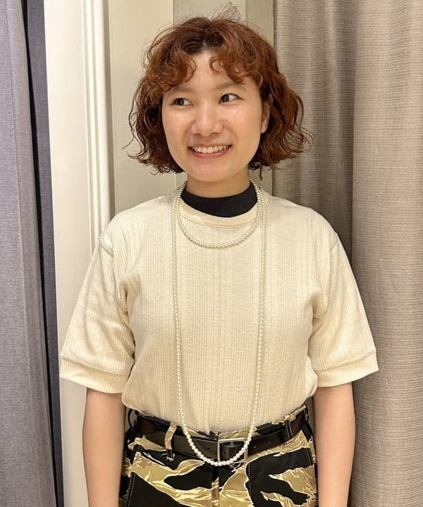 まつむさんの「BEAMS WOMEN｜ボーイ ベーシック Tシャツ」を使ったコーディネート