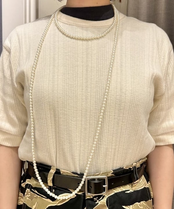 まつむさんの「BEAMS WOMEN｜ボーイ ベーシック Tシャツ」を使ったコーディネート