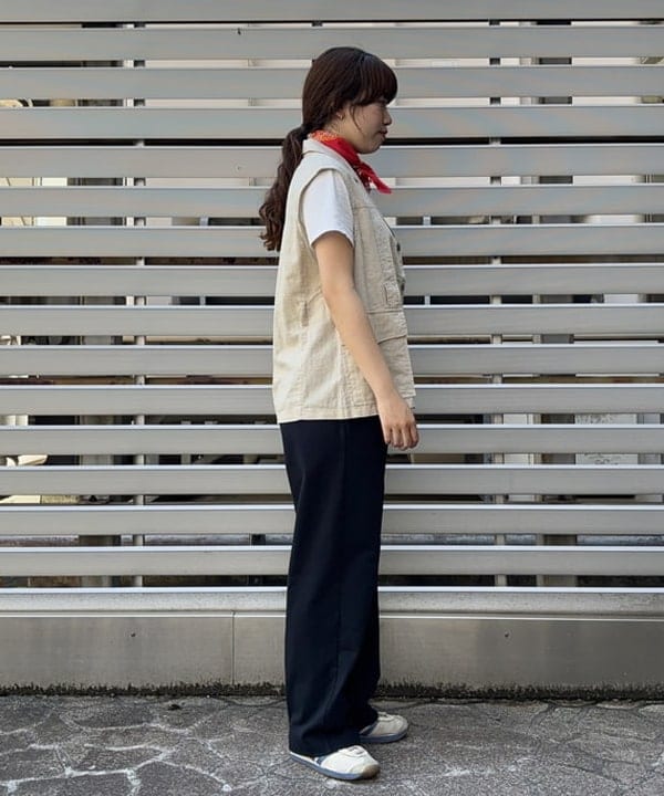 チナツさんの「BEAMS WOMEN｜ボーイ ベーシック Tシャツ」を使ったコーディネート