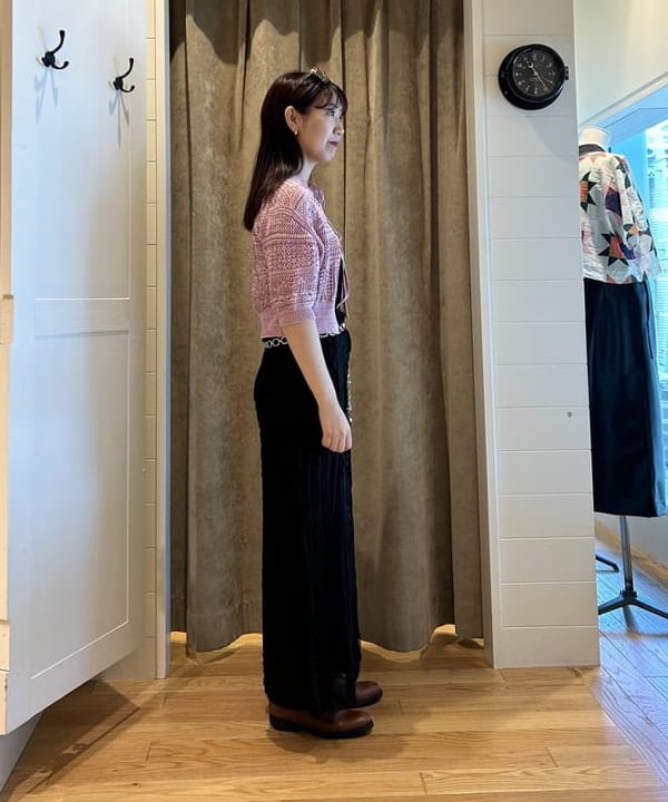 SAEさんの「BEAMS WOMEN｜BOUSSOLE × Ray BEAMS / 別注 ショート スリーブ カーディガン」を使ったコーディネート
