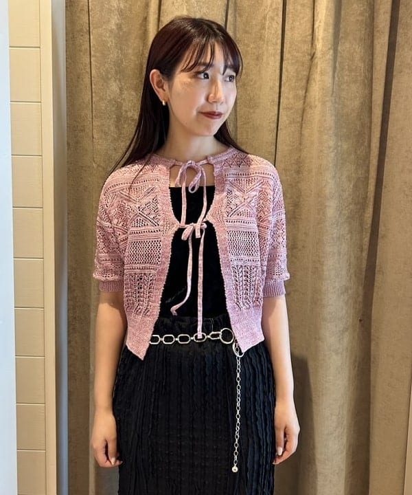 SAEさんの「BEAMS WOMEN｜BOUSSOLE × Ray BEAMS / 別注 ショート スリーブ カーディガン」を使ったコーディネート