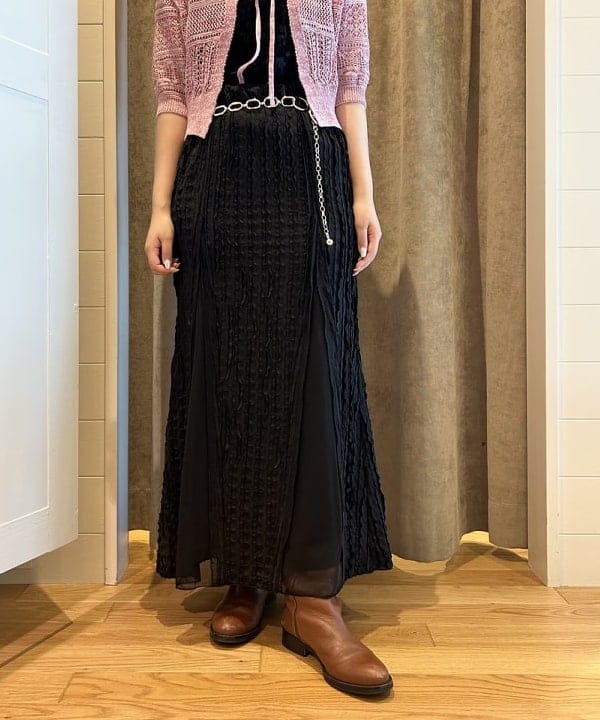 SAEさんの「BEAMS WOMEN｜BOUSSOLE × Ray BEAMS / 別注 ショート スリーブ カーディガン」を使ったコーディネート