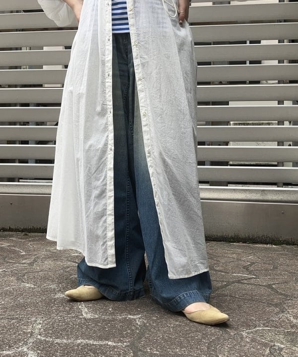 中川　ゆららさんの「BEAMS WOMEN｜Le minor / マドモアゼル バックUネック カットソー」を使ったコーディネート