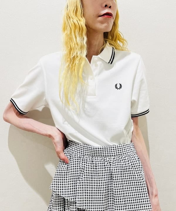 ひるてぃさんの「BEAMS WOMEN｜Ray BEAMS / シアー ギンガム ティアード スカート」を使ったコーディネート
