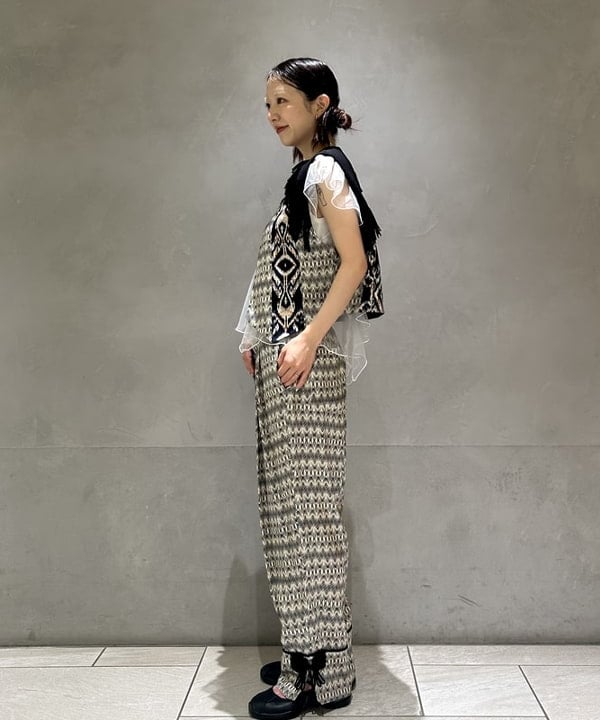 ササキさんの「BEAMS WOMEN｜Ray BEAMS / チュール レイヤー フリル スリーブ Tシャツ」を使ったコーディネート