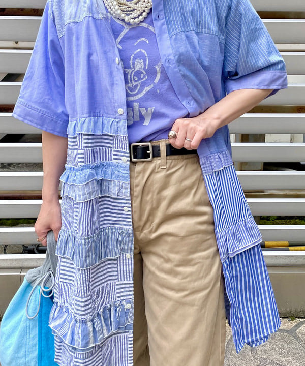 コウリキ　マミさんの「BEAMS WOMEN｜【別注】BUZZ RICKSON'S / チノパンツ」を使ったコーディネート