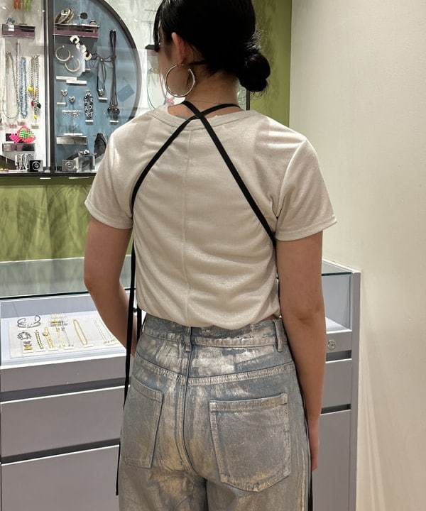 ayaneさんの「BEAMS WOMEN｜Ray BEAMS / 箔 プリント リブ Tシャツ」を使ったコーディネート