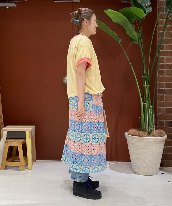 優意さんの「BEAMS WOMEN｜WAREHOUSE & CO. × BEAMS BOY / 別注 ステンシル リバーシブル Tシャツ」を使ったコーディネート
