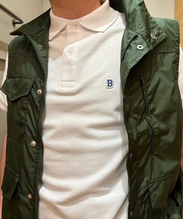 ディクソン 太陽さんの「BEAMS WOMEN｜BEAMS / ワンポイント ストレッチ ポロシャツ 24SS」を使ったコーディネート