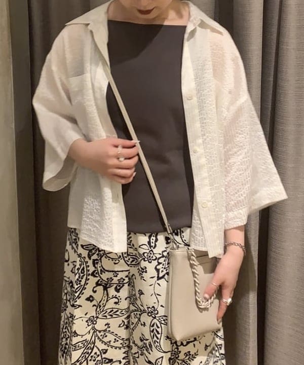 中川　ゆららさんの「BEAMS WOMEN｜ヘルシー ニットキャミソール .M」を使ったコーディネート