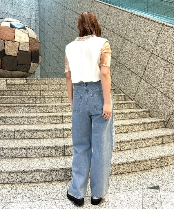 あすかさんの「BEAMS WOMEN｜Ray BEAMS / ダメージ デニム パンツ」を使ったコーディネート